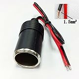 Guteauto 12v 18A Max.360Wメスアダプタシガレットライター充電器シガーソケットケーブルメスソケットプラグコネクターアダプター