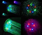 輝く水流で様々なカラーに変色する　LED　シャワーヘッド