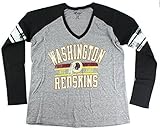 NFL レディースG-III 4herトライブレンドダメージ加工ロゴVネック長袖Tシャツ M