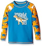 Hatley ハットレイ 男の子 恐竜REX柄、ラッシュガード(水着) 90cm、2Y(89cm) マルチカラー ナイロン82% ポリウレタン18% BS4DINO018