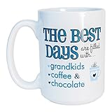 Grandkids Coffee and Chocolate 14 ounce Ceramic Coffee Mug by The Grandparent Gift Co. [並行輸入品]