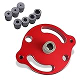 YFFSFDC ドリルガイド ドリルスタンド ドリルガイドキット ダボ穴ガイド ダボ穴治具 だぼあな治具 木工工具 垂直 穴あけ ドリル位置決めガイド 2/3/4/5/6/8/10mmスリーブ付き 赤