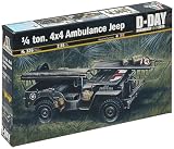 プラッツ イタレリ 1/35 WW2 四輪駆動 1/4トラック 野戦救急車タイプ プラモデル IT0326 (戦闘車両)