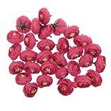 MagiDeal 30pcs人工椿の花クラフトDIYシルクヘッドウェディングデコレーションのパック 4cm TBXSP0012USA