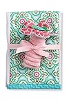 Mud Pie Burp Cloth with Rattle, Flower by Mud Pie [並行輸入品]