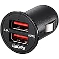 BUFFALO USBカーチャージャー 2.4A急速2ポート オートパワーセレクト搭載 BSMPS2401P2BK (対応機種)iPhone7,iPhone7Plus,Nintendo classic mini