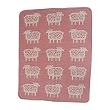 クリッパン シュニール ブランケット シープ 90×70cm 毛布 保温 インテリア シープピンク 2544.02 KLIPPAN [並行輸入品]
