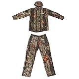 Lovoski 4サイズ選べ　ハンティング　作業服　ジャケット　防水ハンティング　カモフラー　ジュパーカー　1セット - 迷彩XL