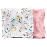 Carter's （カーターズ） :: おくるみ 多目的 ブランケット 2枚組 女の子 89cm x 89cm 綿100% :: 2-Pack Swaddle Blankets :: フリーサイズ :