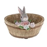 Flameer 多肉ポット　ウサギ　プランター　フラワーポット　盆栽　トラフ　ボックス　かわいい