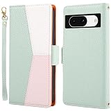 Grandoin Google Pixel 8 ケース 手帳型 グーグルピクセル8 ケース 手帳型 pixel 8 ケース 手帳型 pixel8 手帳ケース googleピクセル8 カバー ピクセル8ケース 手帳型 Google Pixel 8 手帳型 マグネット式 スタンド機能 カード収納 PUレザー pixel 8スマホケース Google Pixel 8 携帯カバー - グリーン