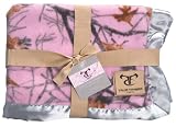 True Timber 71343 Snowfall Pink Baby Blanket by True Timber