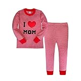 tootann幼児用パジャマ、Little Girls Clothesラブハート綿100 % Sleepwears 2y-7y カラー: ピンク
