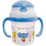 305845/モンスイユ/[RUB A DUB DUB]R.ストローマグ（ブルー）/モンスイユ/ラブアダブダブ/キッズ/ベビー/アニマル/お弁当/昼食/食器/カトラリー/ギフト/プレゼント