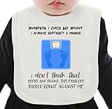 Check my weight ネクタイを有する有機ビブ Medium