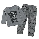 Lovoski 赤ちゃん　子供服　綿　Tシャツ + パンツ　衣装セット　モンスター　 普段着　全4サイズ - 100