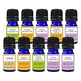 &SH オーガニック エッセンシャルオイル お試し 選べる 5ml 10本 セット/お試しセット アロマオイル 精油