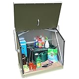 屋外物置・収納庫 勝手口の分別ゴミ置き場に メタルシェッド小型物置TM4<中型・小型>