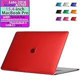 iPearl mCover Hard Shell Case for new Late-2016 15-inch Model A1707 MacBook Pro (with 15.4" Retina D