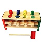 Mamimami Home 木のおもちゃ　叩くおもちゃ　ハンマートイ　知育　玩具　誕生日プレゼント　ベビーギフト 男の子　女の子