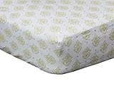 Juliette Gold Medallion Fitted Crib Sheet by The Peanut Shell by The Peanut Shell
