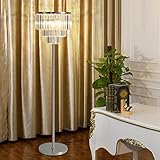 ADDAS クリスタルフロアランプベッドルームシンプルな近代的な研究は、クリエイティブリビングルーム垂直テーブルランプ照明 ( 色 : トランスペアレント )