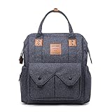 マザーズバッグ 3WAY ママバッグ リュック ハンドバッグ おしゃれ多機能 大容量 シンプル 防水軽量ベビー用品 収納 ママバッグ 手提げ 出産入院 出産準備 出産祝い (ダークグレー)