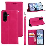 適用 Galaxy A57 5G ケース 手帳型 適用 SC-54G 手帳型ケース 適用 ギャラクシーA57 5G SC-54G スマホケース カバー 手帳型 PUレザー カード収納 財布型 耐衝撃 ケース マグネット スタンド機能付き 5色(適用 Galaxy A57 5G ケース手帳型) (ローズレッド)