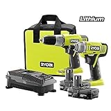 Ryobi P882 One+ 18v Lithium-Ion Drill and Impact Driver Kit [並行輸入品]
