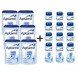 Aptamil(アプタミル) 乳児用粉ミルク 900g*6 および 液体ベビーミルク200ml*12 [並行輸入品]
