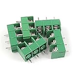 uxcell ネジ端子ブロック　ターミナルブロック　3P AC 300V 20A　7.62mmピッチ　5個入り