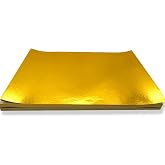 株式会社サザンウインド 大判 金紙 銀紙 大量セット 約33.5×23.5cm 50枚 100枚 折り紙 切り絵 アート (金100枚)