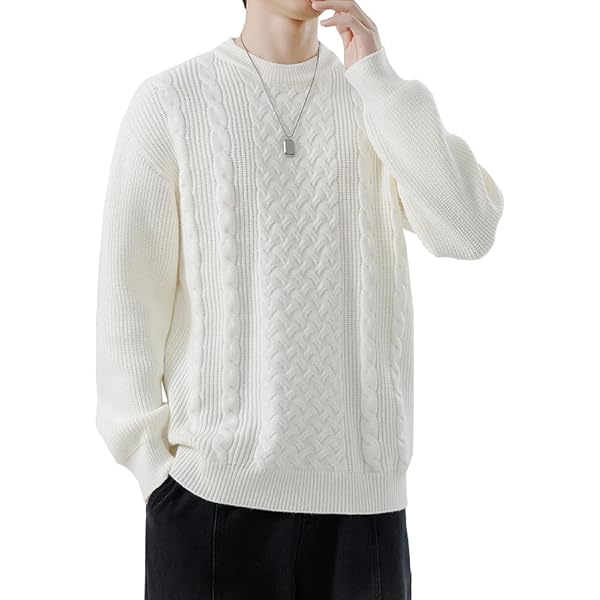 [Aaronlive] セーター メンズ 冬服 メンズ ラウンドネック 長袖 ニ Amazon | [Aaronlive] セーター メンズ 冬服 メンズ ラウンドネック
