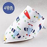 Taurau.C 二つ 層 コットン 防水 ベビー スタイ 赤ちゃんのトライアングルよだれかけ (10枚組セット 女の子向け)
