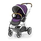 BabyStyle Oyster 2 Pushchair Mirror with Tan Handle (Wild Purple) by Babystyle