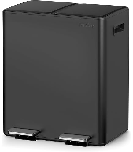 Amazon｜ゴミ箱 2段式3分別 縦型 合計60L ペダル式ダストボックス