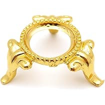 Amazon.co.jp: 台座 天然石 パワーストーンなどの丸玉用 金色 4種類