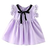 Cutelove ベビードレス　ワンピース　子供　　学院風 女の子 夏 蝶結び付き　プリンセスドレス