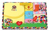 日繊商工 ELMER ギフトセット ポップドット (ウォッシュタオル・タオルチーフ・マルチクロス・タオルバンド) EM-5056