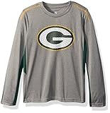 NFL Boys 47 "メインフレーム"長袖パフォーマンスTee M グレイ
