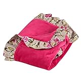 Trend Lab Waverly Jazzberry Receiving Blanket, Ruffle Trimmed [並行輸入品]