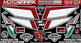 MOTOGRAFIX(モトグラフィックス) ボディパッド 1199PANIGALE 12- REAR ホワイト/レッド/トリコローレ MT-RD014TR