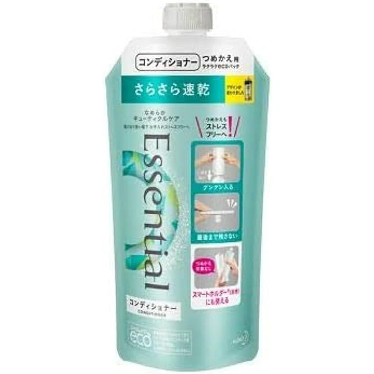Amazon | 花王 エッセンシャル さらさら速乾 シャンプー 詰替え用