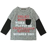 【秋冬物】 nico hrat(ニコフラート) 40/2天竺 イカリ長袖Tシャツ 95cm /MG NO.B-250267