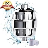 10 Stage Shower Water Filter For Shower Head - by (AQUALINA) Healthy Hair and Skin - Universal High 