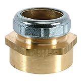Brasscraft 191B 1-1/4-Inch OD Tube x 1-1/4-Inch FIP Waste Connector, Chrome by BrassCraft