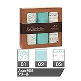 (エイデンアンドアネイ) aden+anais おくるみ スワドル aden+anis Single Swaddle Wrap 一枚単品　01アズール [並行輸入品]