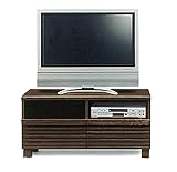 日本製 和風 幅100cm ロータイプテレビボード 完成品 (ブラウン)