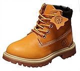 (コ-ランド) Co-land プリンセス ショートブーツ キッズ 女の子 フラットシューズ ガールズ 秋冬 レザー レースアップ 子供靴 ベビー ジュニア かわいい イエロー裏起毛 20.5cm