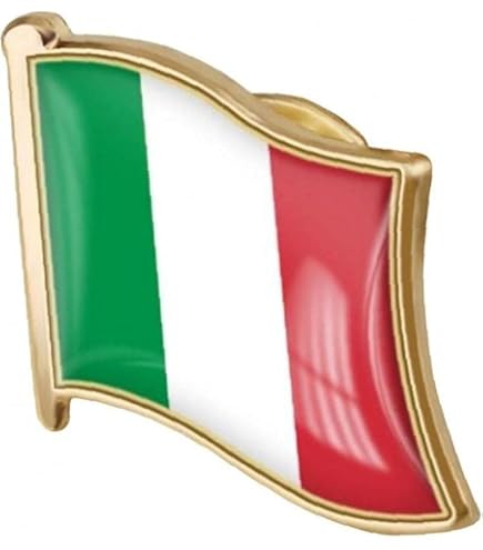 Amazon.co.jp: ピンバッジ イタリア 国旗 おもしろい 徽章 合金製